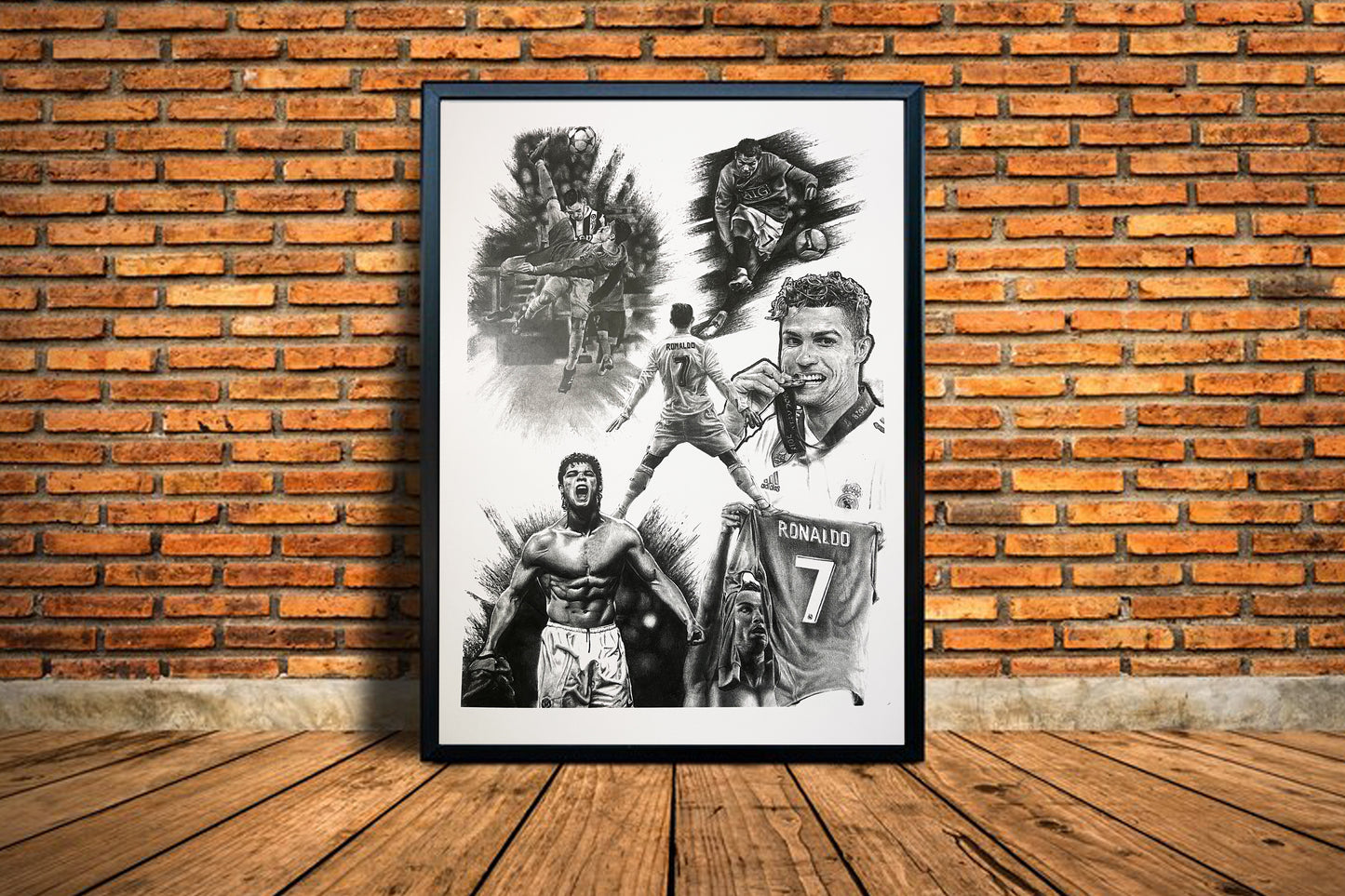 Ronaldo signed print